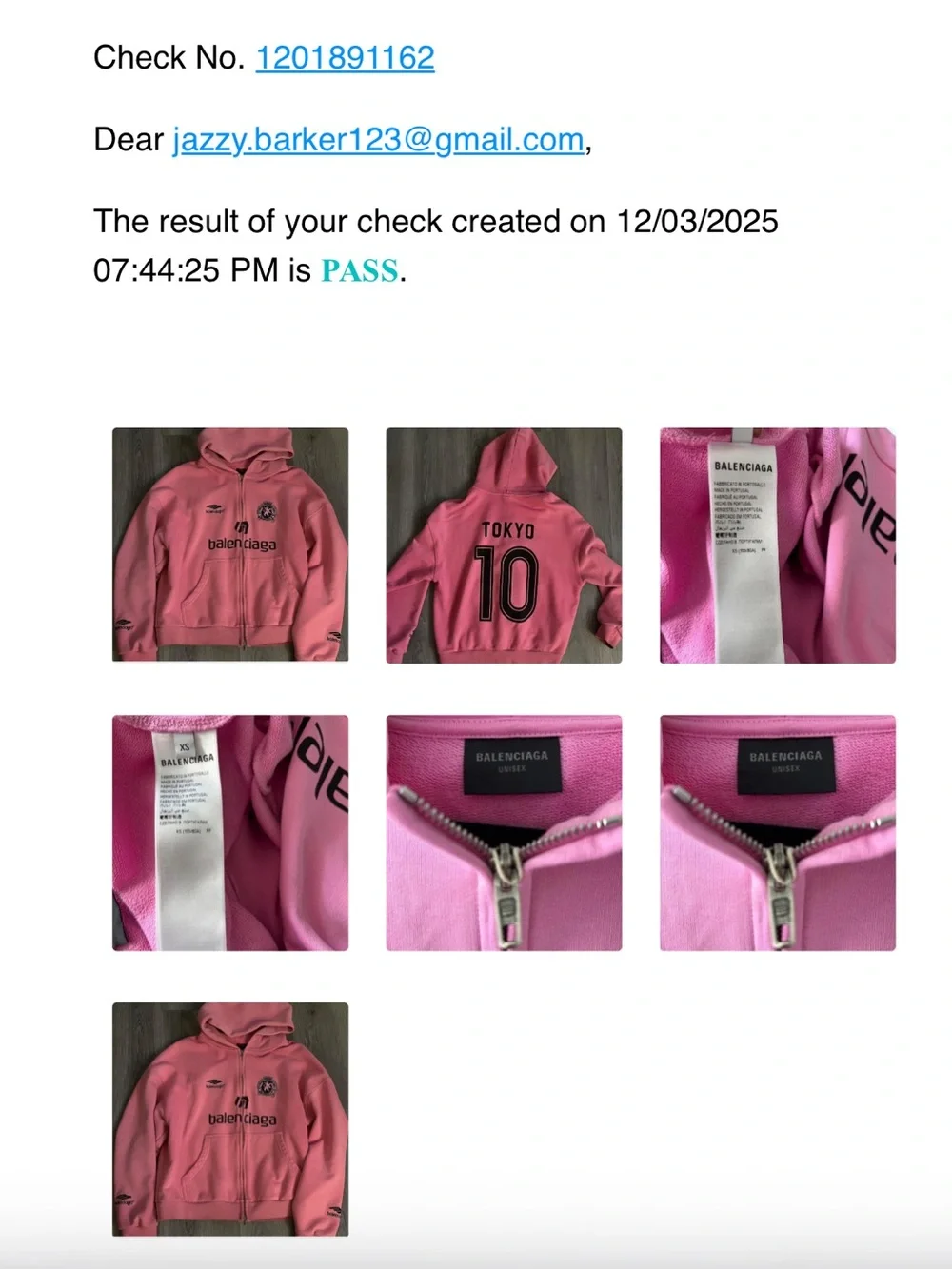 Balenciaga Pink soccer tokyo Full-Zip Logo Hoodie